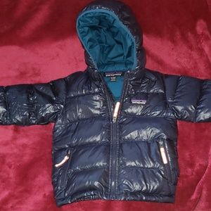Baby boy down Patagonia coat.